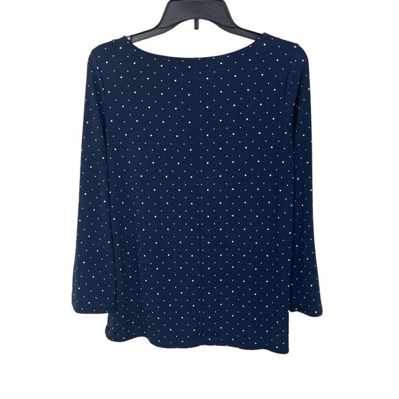 Banana Republic Women 3/4 Sleeve Polka Dot Pullover Tunic Top Size XS - Picture 2 of 5